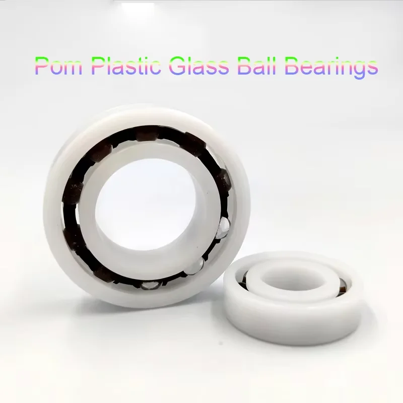 3PCS POM Plastic Glass Ball Bearing Insulation 603 604 605 606 607 608 609 623 624 625 626 627 628 629 634 635 636