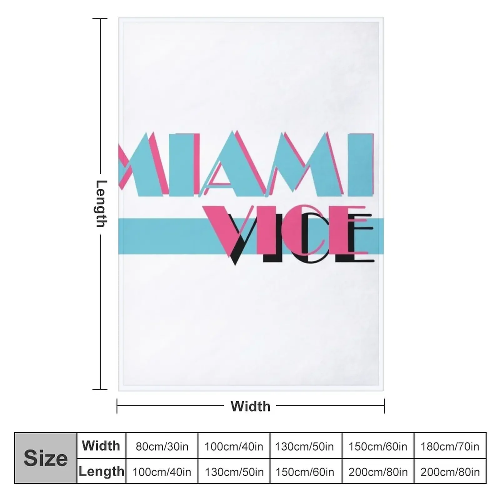 Miami vice vibe Throw Blanket Decorative Beds Bed Fashionable Beautifuls Flannels Blankets