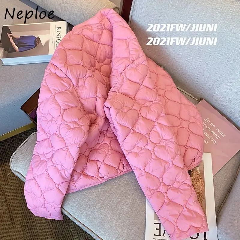 

Neploe Loose Lovely Fresh All-match Parkas Western New Casual Small Fellow Down Jackets Slim Short Warm Women Clothing Coats