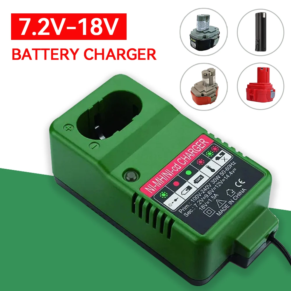 NI-CD NI-MH Battery Charger For Makita 7.2V 9.6V 12V 14.4V 18V Battery Electric Drill Screwdriver Accessory DC1414 Charger 1.5A