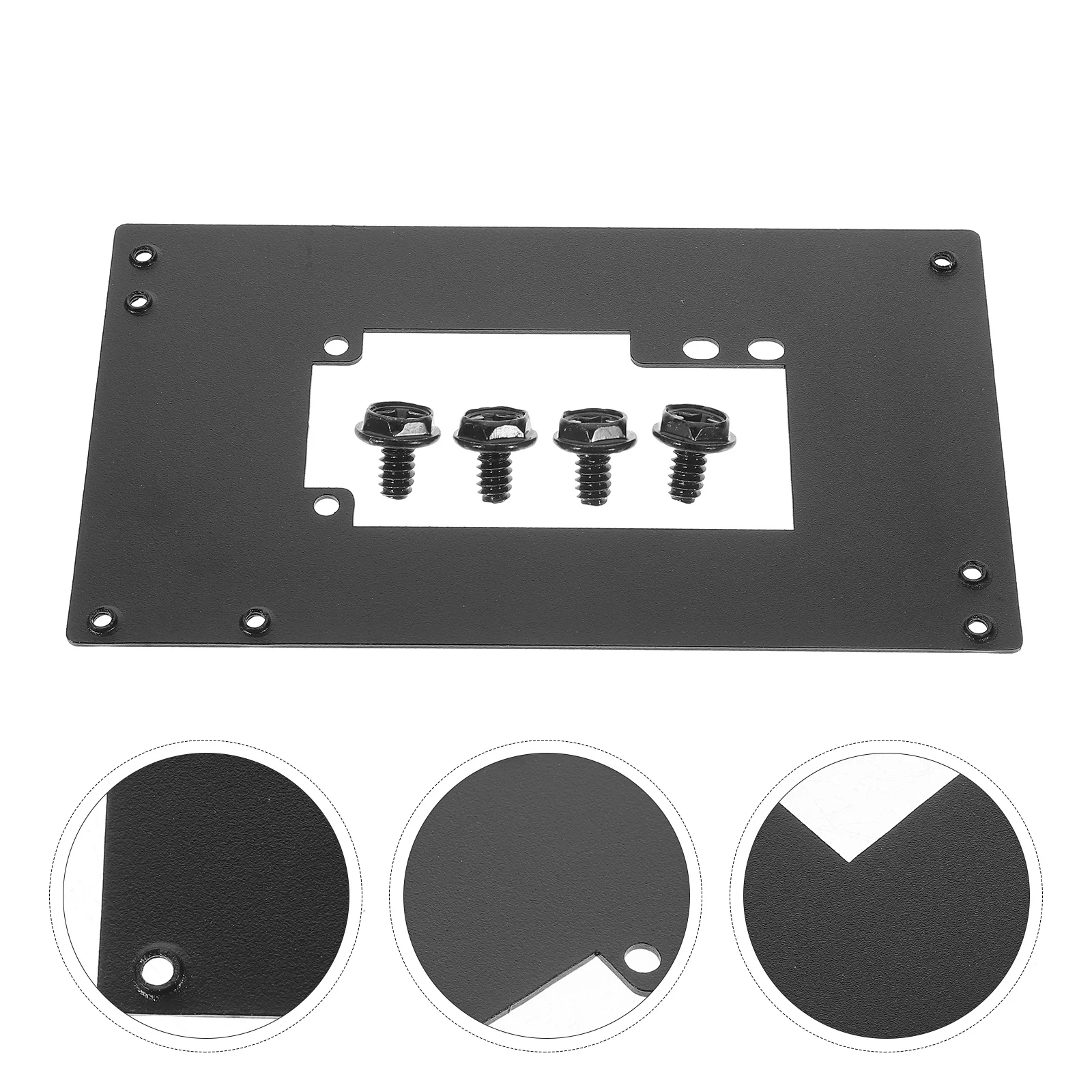 

Aluminum Atx To Bracket Power Supply Mounting Adapter Baffle Replacement For Computer Cases Oxidation Brushed Texture