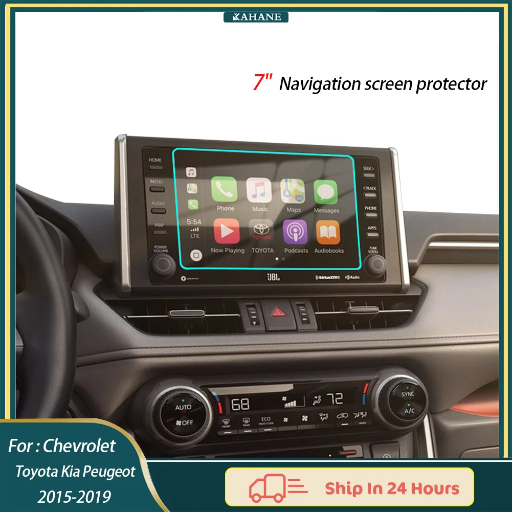 7-дюймовая автомобильная GPS-навигация из закаленного стекла, защитная пленка для экрана для Chevrolet Cruze Toyota RAV4 Kia Sportage Peugeot 2015-2019