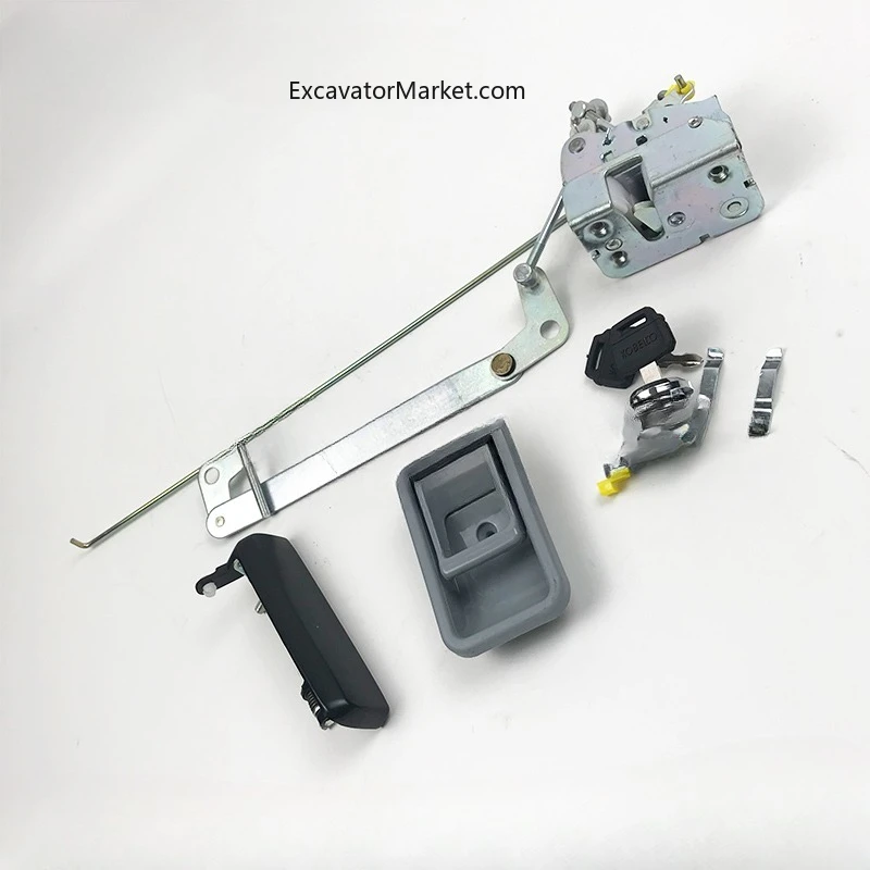 for Kobelco SK140 200 210 250 350-6E-8 Cab Door Lock Assembly Lock Block Excavator Accessories