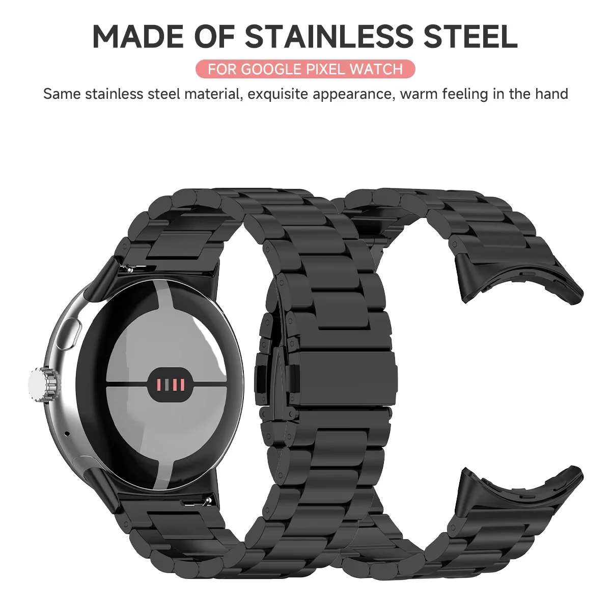 Stainless Steel Strap For Google Pixel Watch 4 3 41mm 45mm Replace Bracelet For Google Pixel Watch 1 2 3 Band Accessory No Gaps