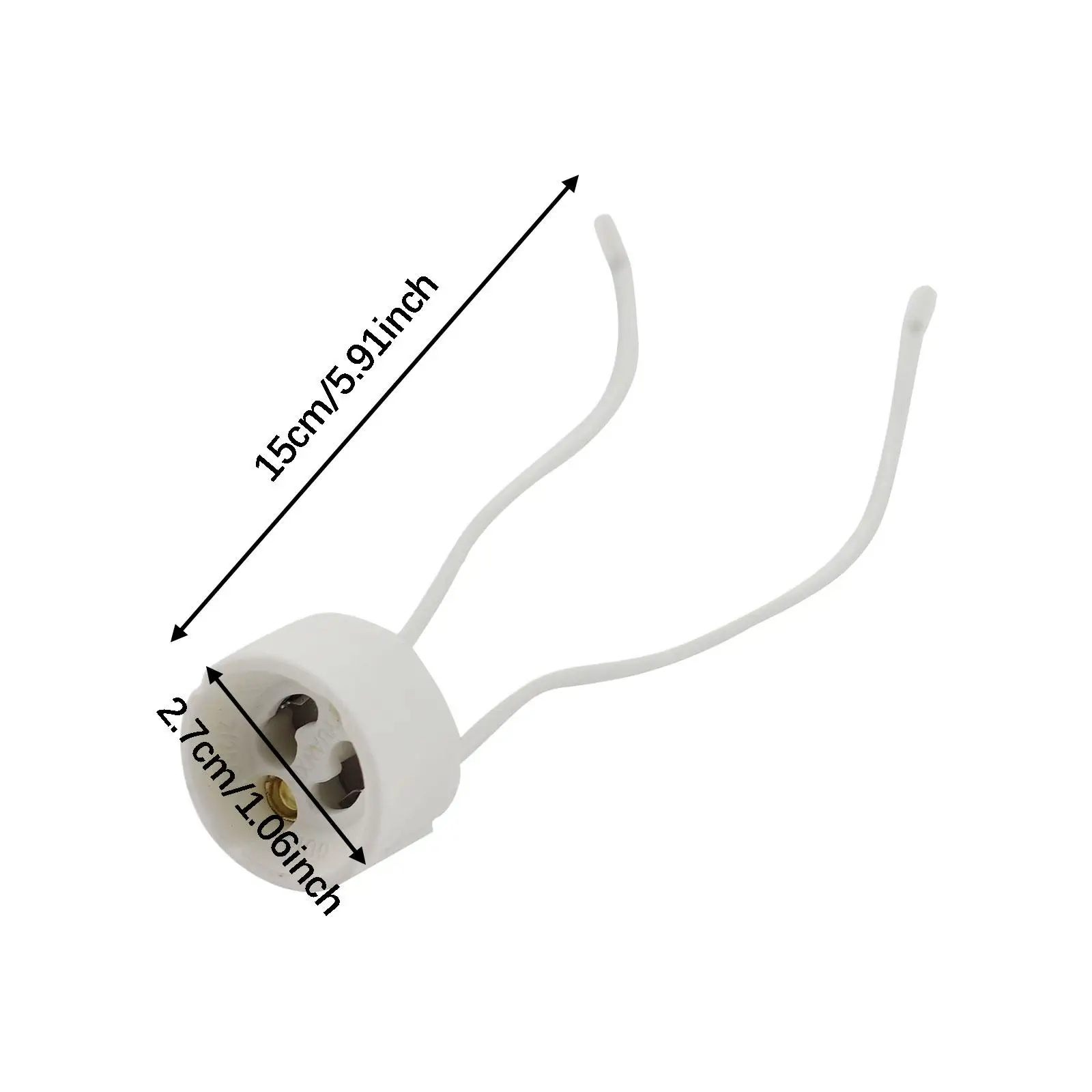 

LED Lamp Holder Socket Halogen Lighting Fixture Plastic Base Easy Connect Tool for Residential and Commercial Settings