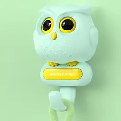 New Creative Owl Blink Hook Cartoon Animals Wall Hanging Hook Free Punching Hook For Clothes Hat Scarf Key Home Decoration