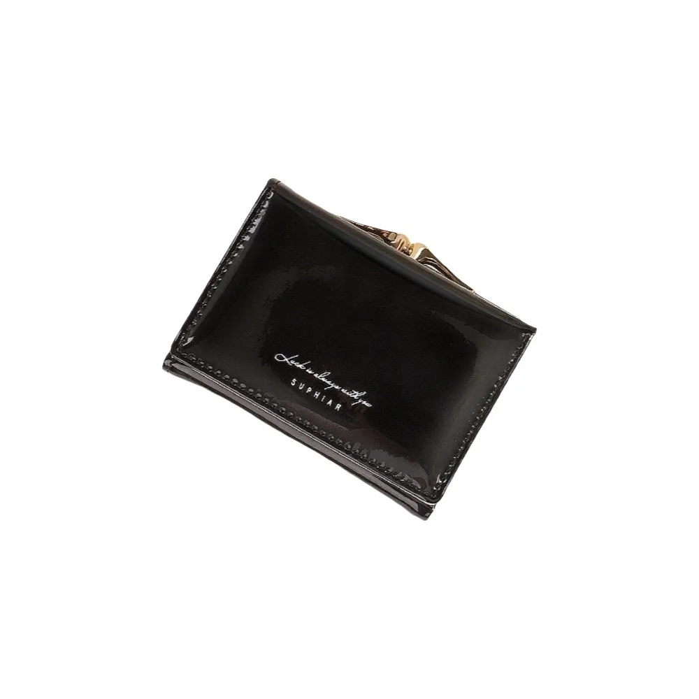 

Элегантный многофункциональный кошелек с лазерной гравировкой и несколькими отделениями для карт, на магнитной застежке, из искусственной кожи, с лазерной гравировкой, для монет, разноцветный, маленький, тройного сложения, для улицы