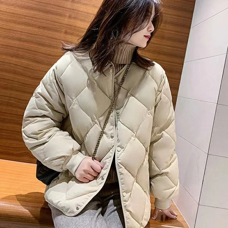 2023 Winter Winter Coat New Female Student Short Cotton Coat Thickened Bread Coat Winter Jacket Women