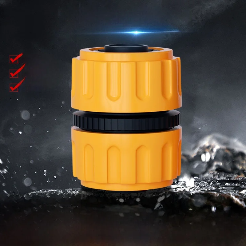 Plastic Repair Head Car Wash Hose Pipe Dual Direction Water Gun Yellow Gyro Household Water Tube Soft Pipe for Car Wash