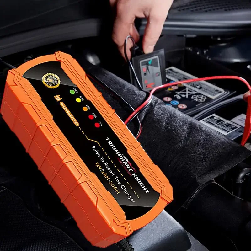 Car motorcycle 12V Lead Acid Battery Charger Auto Battery Charger Pulse Repair Battery Automotive Fast Charging Smart Charger