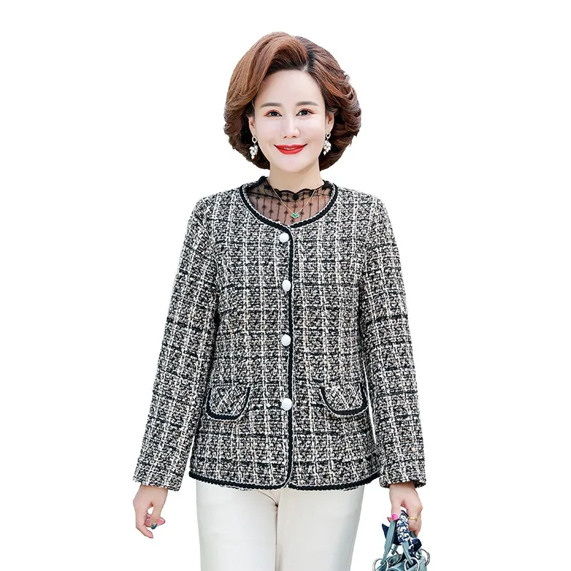 

High-quality Temperament Ladies Style Tweed Short Jacket Women Women 2022 Autumn Elegant Female Fashion Jacket Coat Woman Top