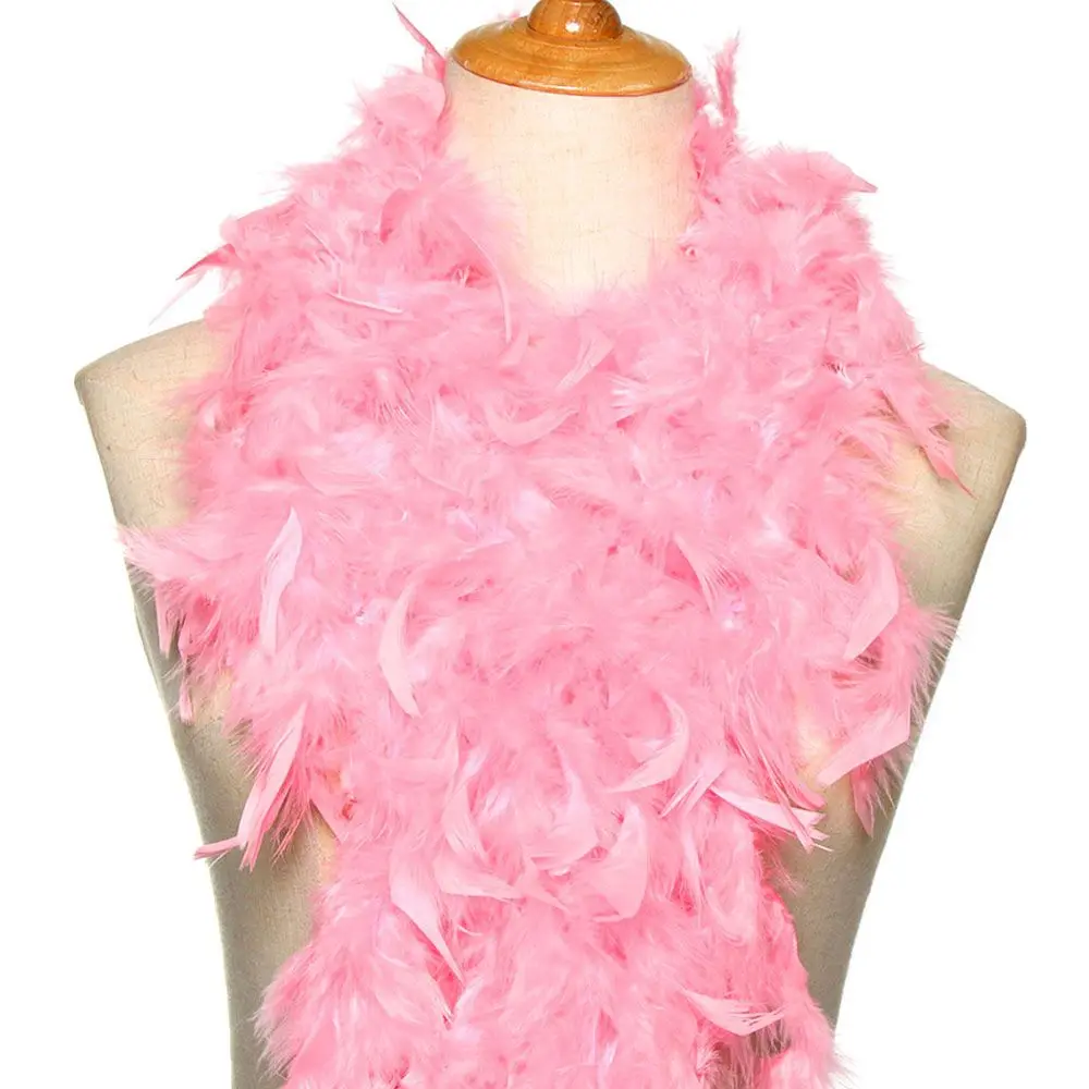 Plumes Boa Strip Fluffy Craft Costume, Robe de paupières, Décoration de fête de mariage, Couture et tissu en déclin, 2m