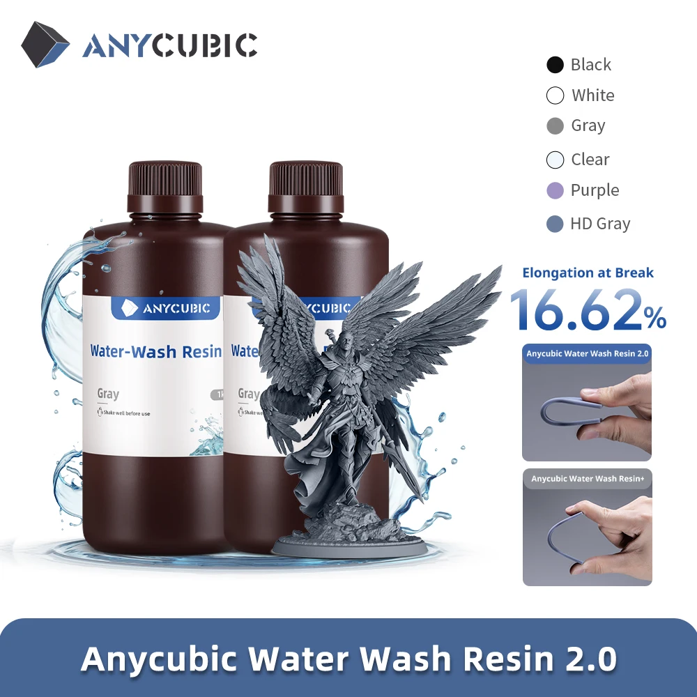 ANYCUBIC Смола для стирки воды для ЖК-
