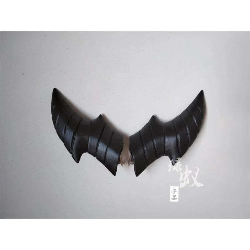 Nene 2025 1 مجموعة لعبة الفرسان ريد لهب الظل تأثيري قرون مشبك للرأس أغطية الرأس دبابيس الشعر الدعائم