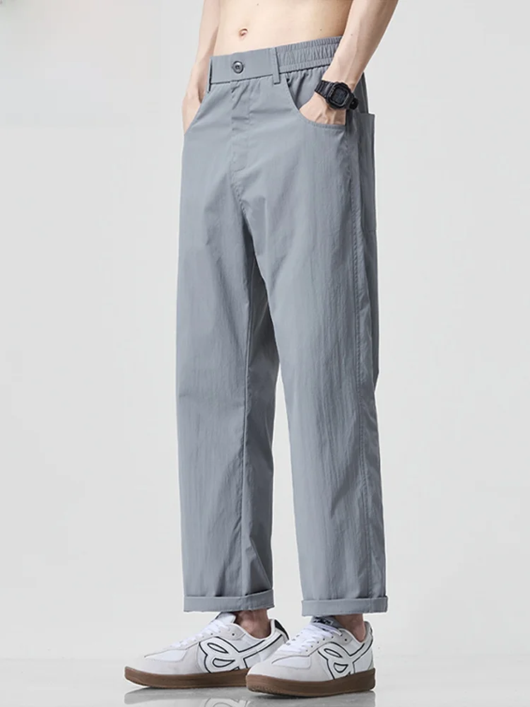 

Мужские летние повседневные брюки Paul Busin: прямой крой, укороченные, тонкие, универсальные, модные, для города