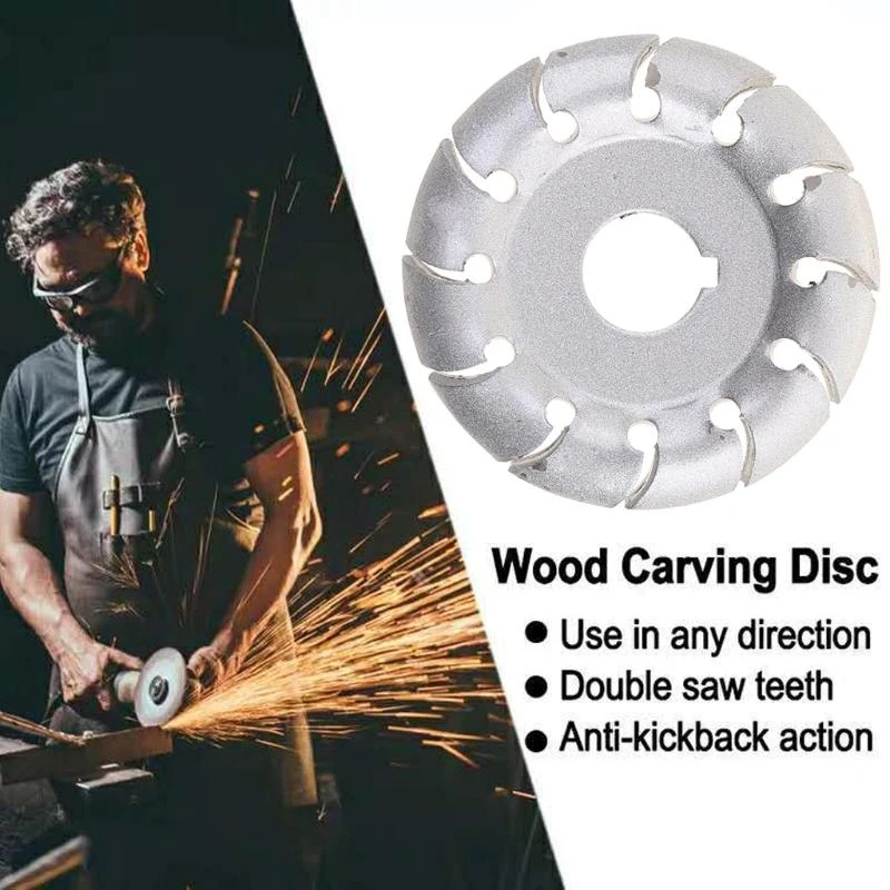 A2UD 4pcs/set angolo ginnante rotta in legno 12 denti Disco lucidatura in legno per il taglio del legno