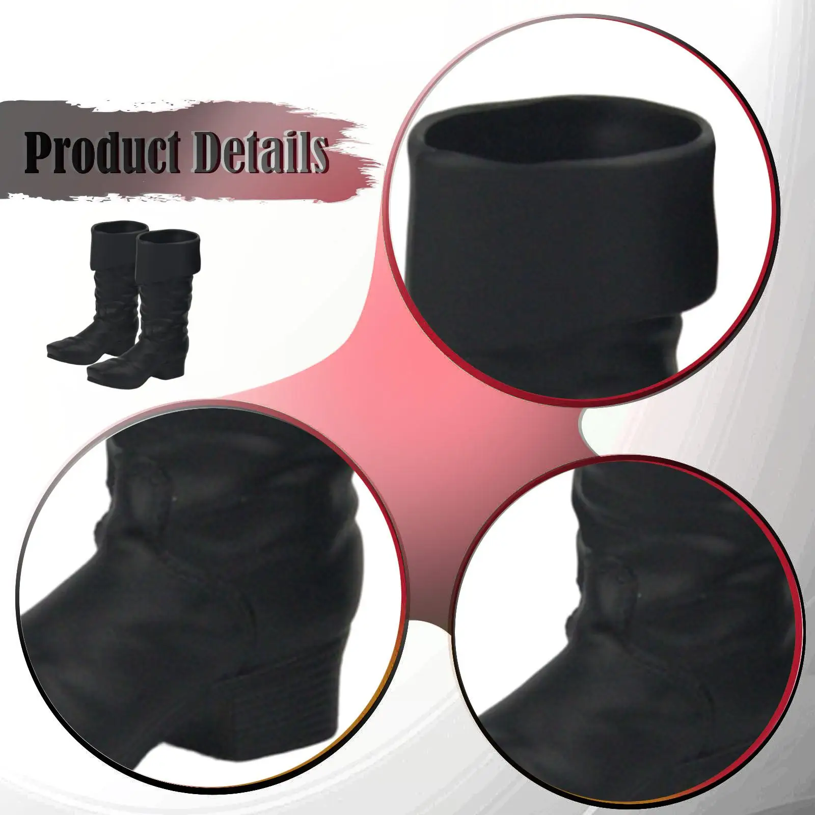 Accesorios de Cuerpo para Figuras Vintage, Zapatos en Miniatura a Escala 1/6 para Figuras de Acción Masculinas de 12 Pulgadas y Juguetes de Modelismo