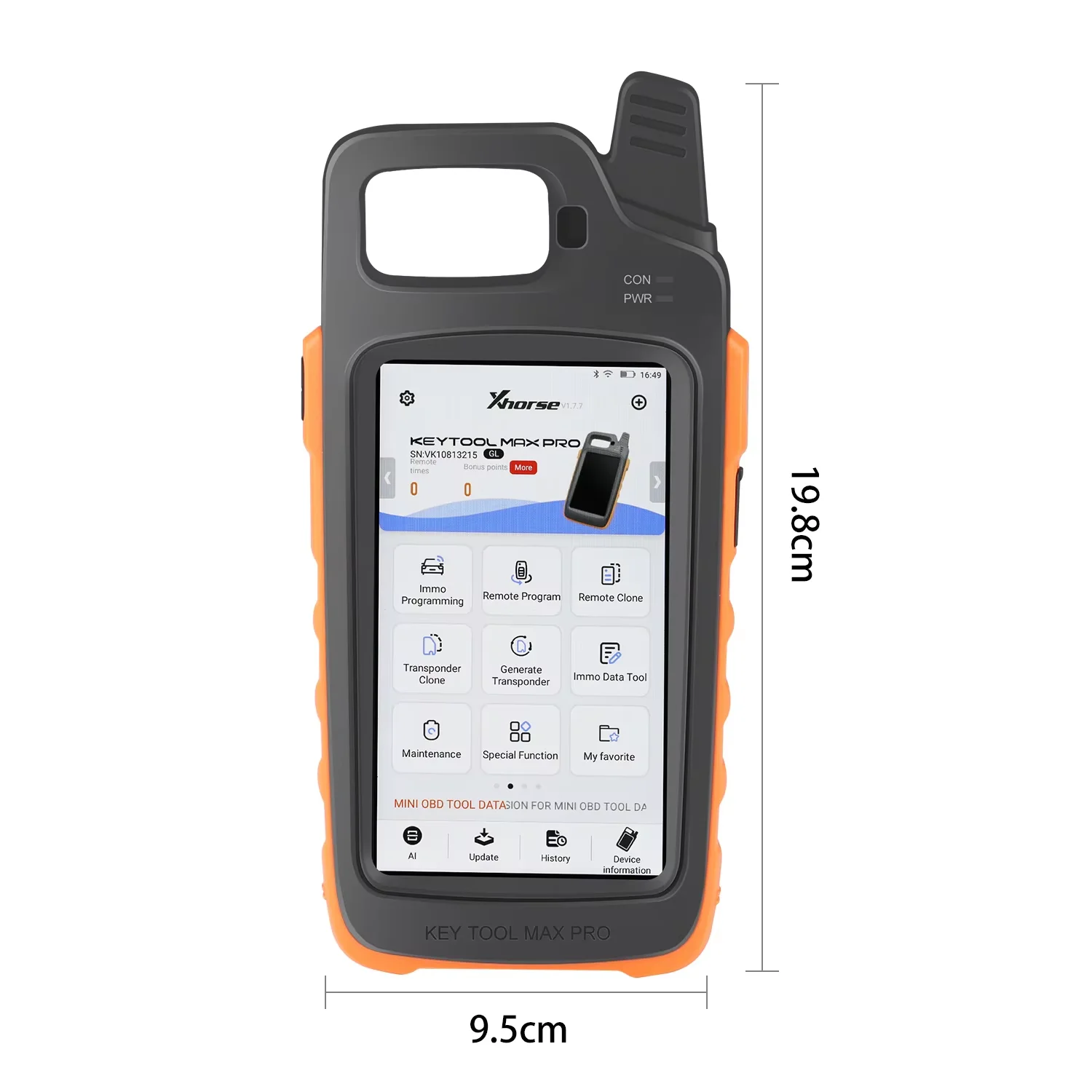 Newest Xhorse VVDI Key Tool Max PRO Combines Key Tool Max and Mini OBD Tool Functions Adds Voltage