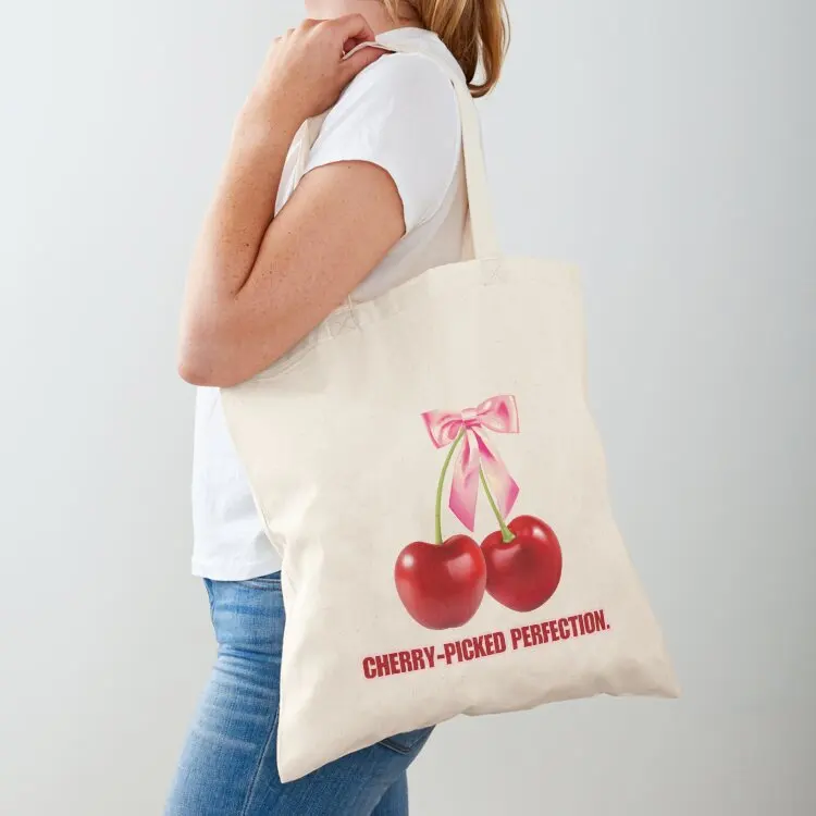 Cherry Picked Perfection Tote Bag custom canvas bag Canvas stote bag Beach Women's shopper