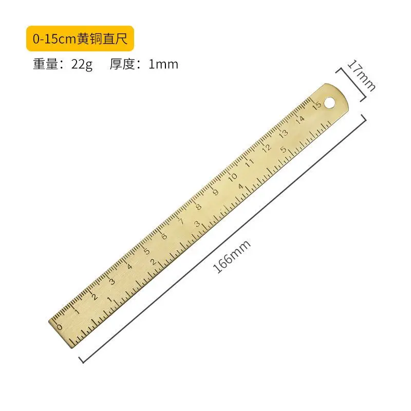 Copper ruler caliper, retro semicircle protractor, triangle plate drawing , brass wave