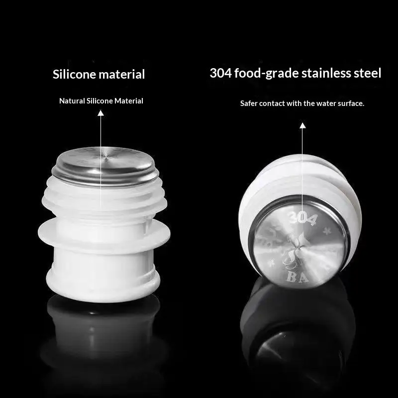 5pcs Food Safe Replacement Thermos Cup Caps Heat Resistant Leak Proof Hot Water Bottle Stoppers for Commute