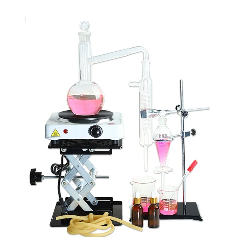 Essential Oil Extraction Separator Device Distillation Condenser Distilled Water Purification Extraction Full Set