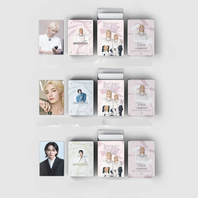 50pcs Kpop JEONGHAN Photocards Star Peripheral Two-sided Special Random LOMO Card Fans Collection Commemorative Postcard Cards