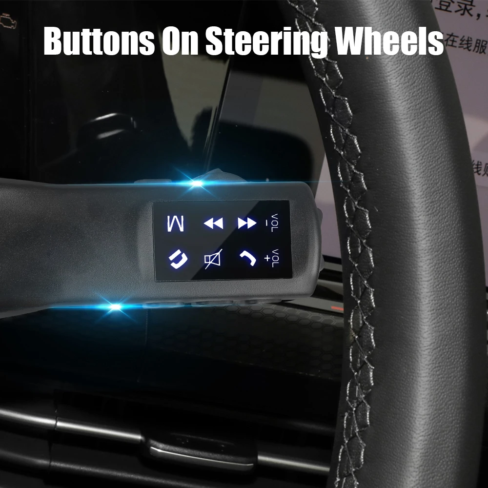 Car Steering Wheel Buttons 12V Universal Wireless Control For Music Phone DVD Navigation 8 Keys Remote Controller