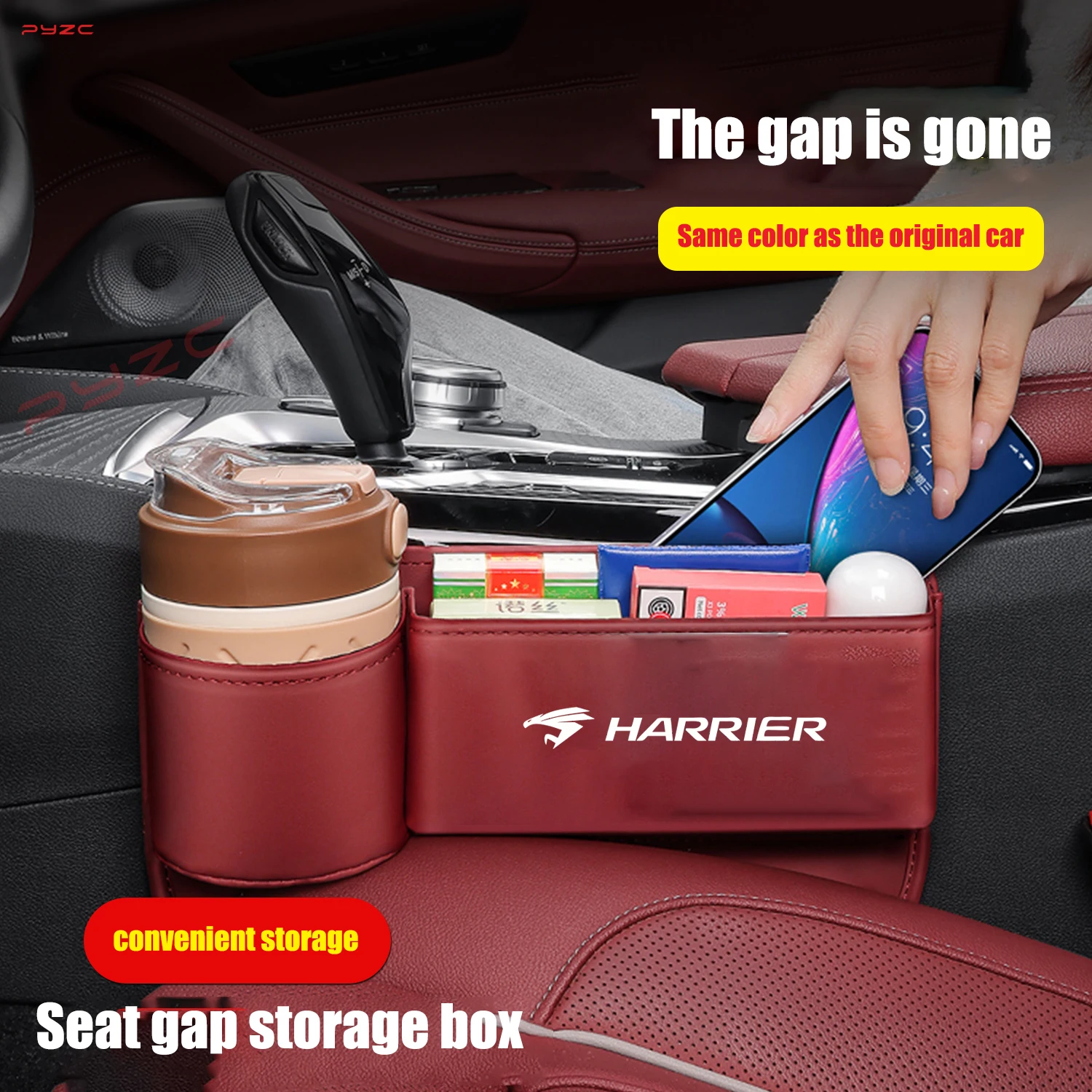 Multifunction Car Seat Gap Organizer Storage Box Pocket Cup Phone Holder For Toyota harrier XU30 XU60 XU80 30 60 80 Venza