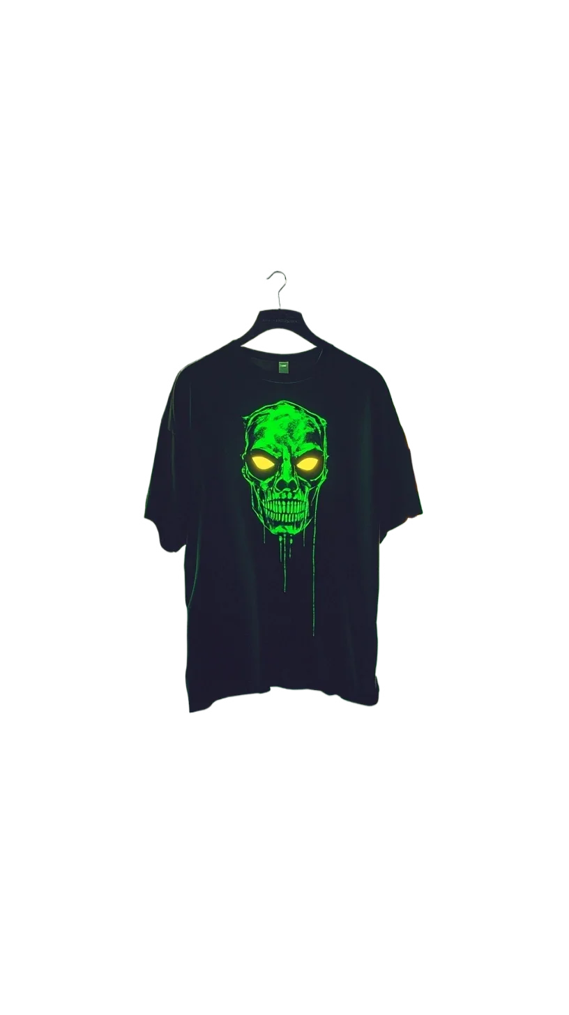 صيف 2025 ضرب الهيب هوب مجردة طباعة قصيرة الأكمام تي شيرت Y2K الجولة الرقبة فضفاض تي شيرت الرجال القطن تي شيرت