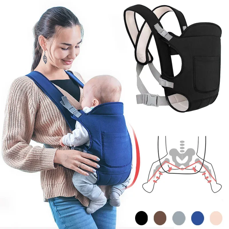 

Baby Going Out Safety Carrier Sling Multifunctional Shoulder Baby Carrier Four Methods Front and Back Versatile for All Seasons
