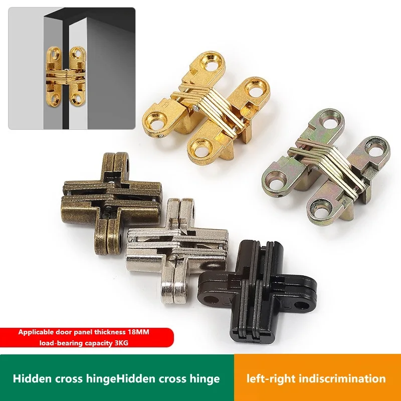 Invisible Door Concealed Cross Hinge 180 Degree Folding Hinge Cabinet Door Screen Table And Chair Connector