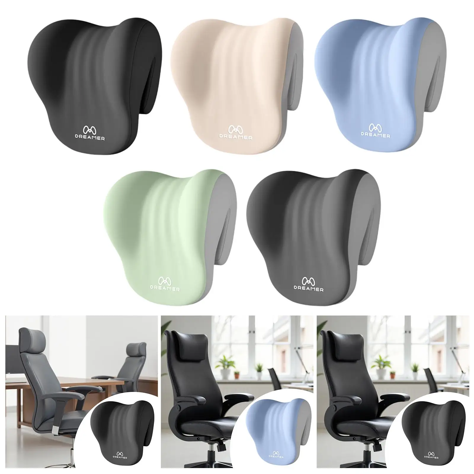 Memory Foam Napping Pillow Versatile Neck Support Desk Sleeping Headrest Cushion for Office Study Breaks