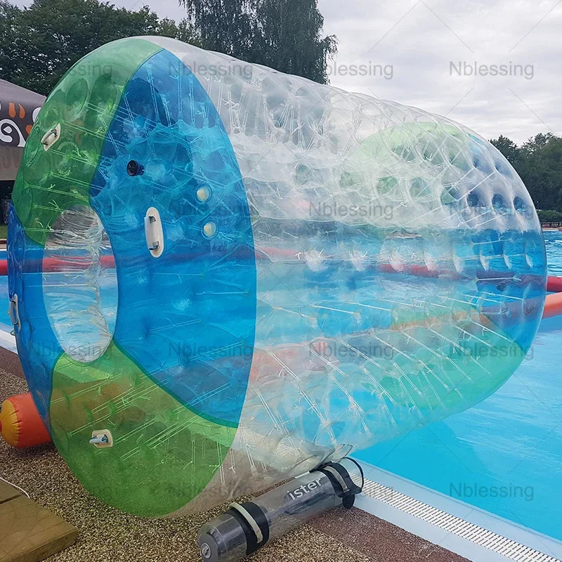 PVC Inflatable Bumper Ball Large Space Inflatable Body Inside Wheel Inflatable Water Roller for Adultpromote sales
