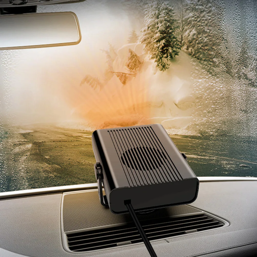 

1pc Car Heater 12V Portable Defroster Abs Auto Snow Defogger Vehicle Warmer Electrical Hot-Air Blower Compact Demister Tool
