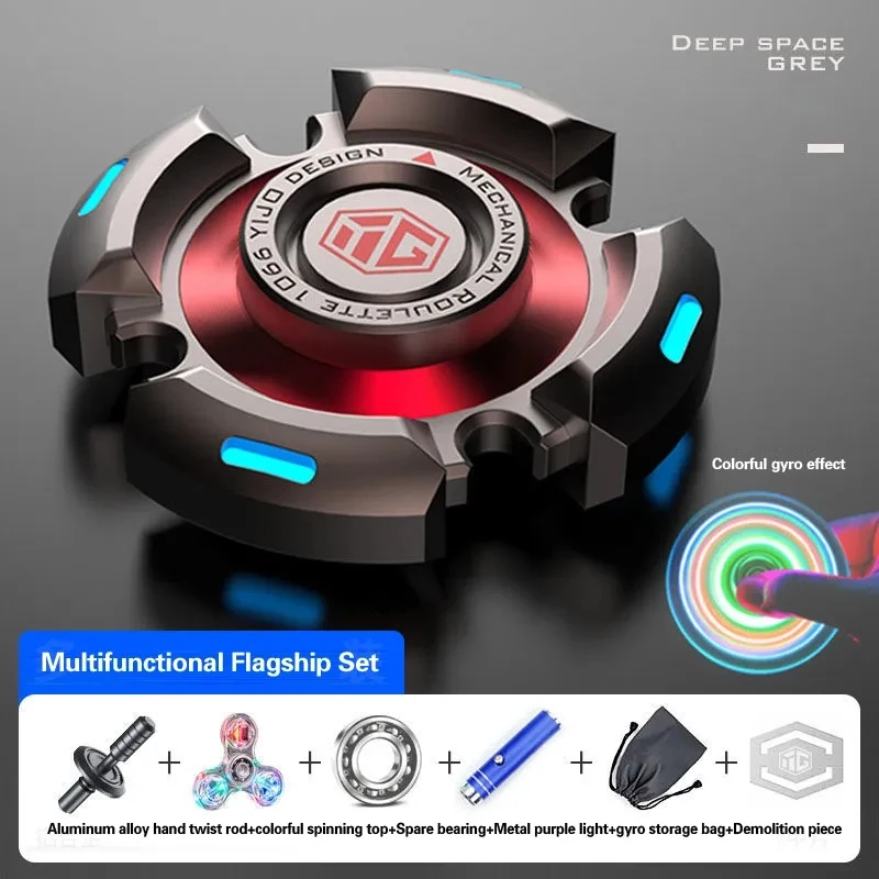 Luminous Fidget Spinners Metal Alloy Hand Spinner Mute Bearing R188 Noctilucent Senior Gyro Stress Relief Toy For Adult Gifts