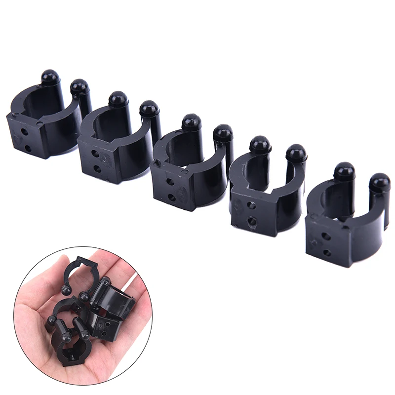 5Pcs Plastic Club Clip Fishing Rod Pole Storage Rack Tip Clamps Holder