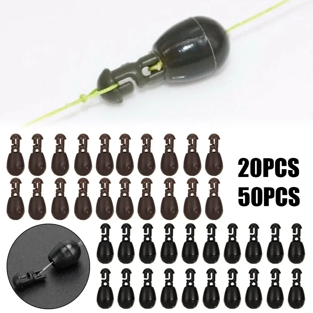 

20/50pcs S L Quick Change Beads Carp Fishing Shock Bead Method Feeder Lure Bead Fishing Method Feeder Rig Line Holder Pesca Tool