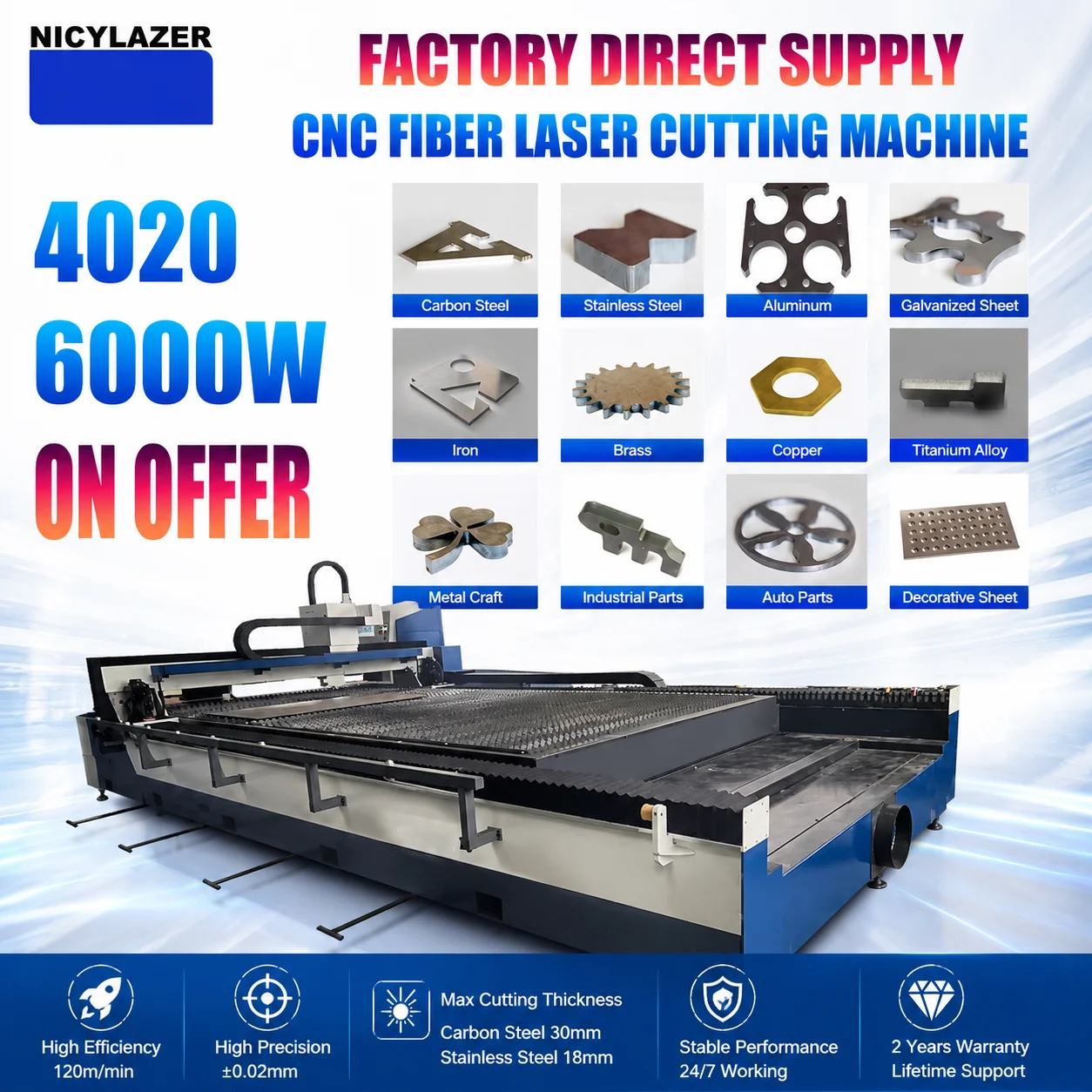Máquina de Corte a Laser CNC d - Industrial Laser Metal Cutter avaliação e preço