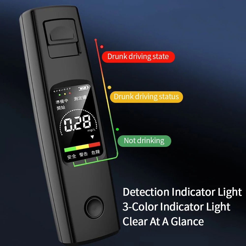 Alcohol TestsA20 Alcohol Tester Professional Breathalyzer Alcohol Test With LED Display Dual Mode Switch For Alcohol Meter Alcoo