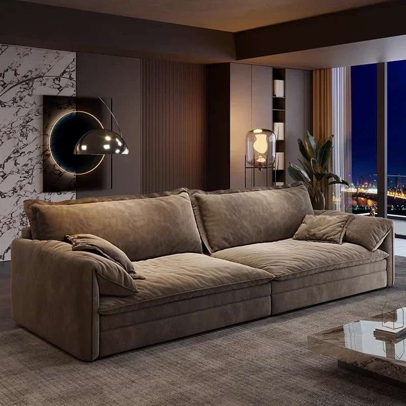 

Итальянский минималистичный диван для гостиной, современный простой прямой диван высокого качества, роскошный дизайн, мебель в китайском стиле Muebles