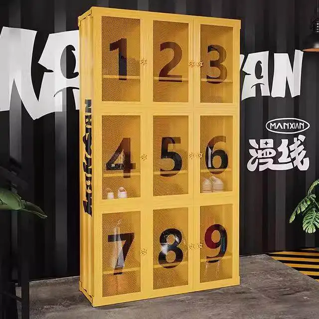 

Industrial style locker Clothing store Shoe store Display cabinet Display cabinet Locker Storage cabinet Commercial gym