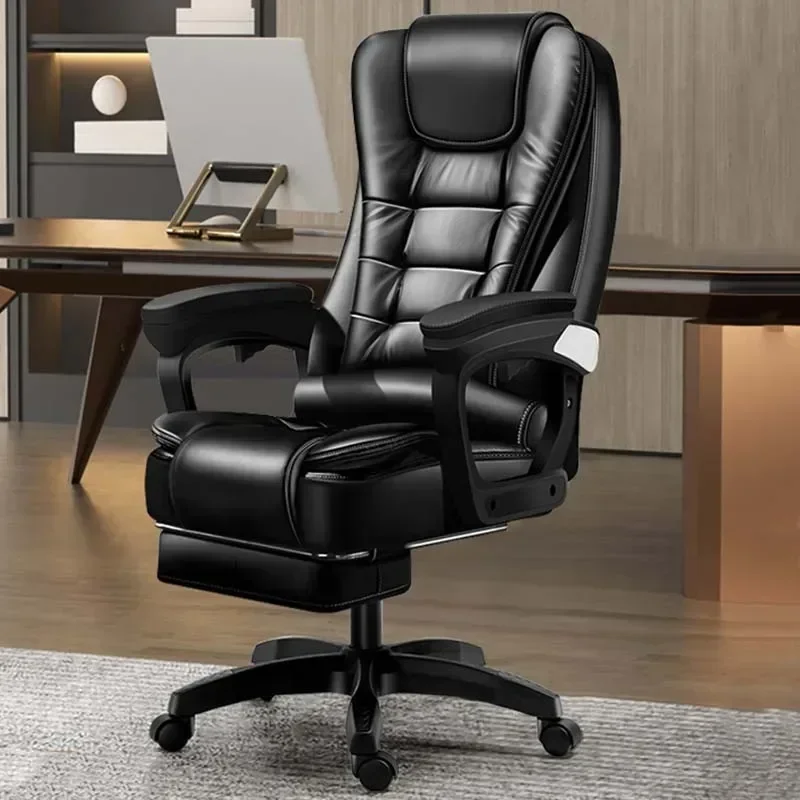 

Leather Executive Office Chair Gaming Adjustable Modern Ergonomic Chair Mobile Massage Designer Silla Oficina Salon Furniture