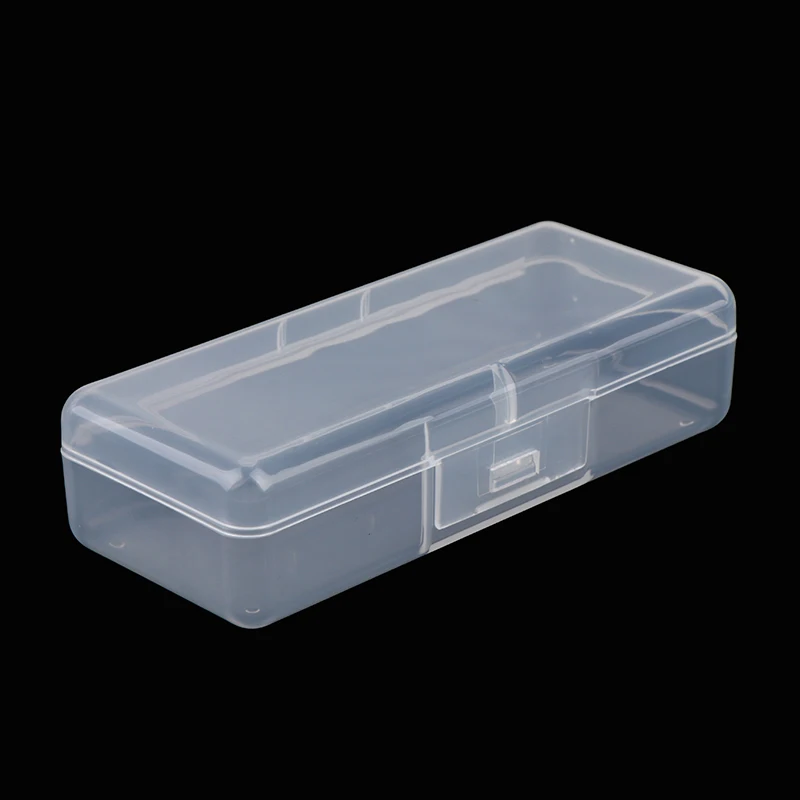 Caja cuadrada de plástico transparente para almacenamiento de artículos pequeños, organizador de artículos diversos