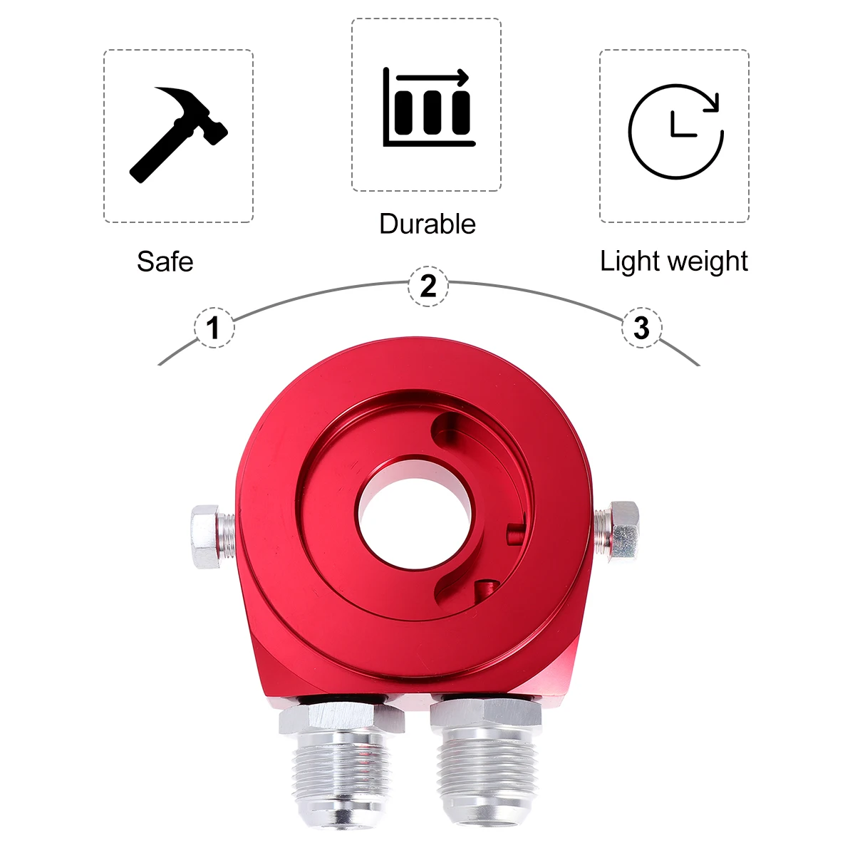

Автомобильный манометр масла, соединительный базовый комплект, алюминиевый адаптер температуры S Gale, высокопрочный охлаждающий фильтр с гладкой поверхностью