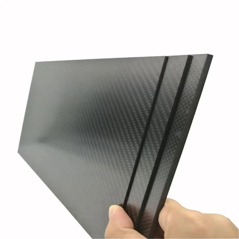 200x250mm Full 3K Carbon Fiber Plate Sheet High Strength Carbon Board Panel Thickness 0.5mm 1mm 1.5mm 2mm 2.5mm 3mm 4mm 5mm 6mm