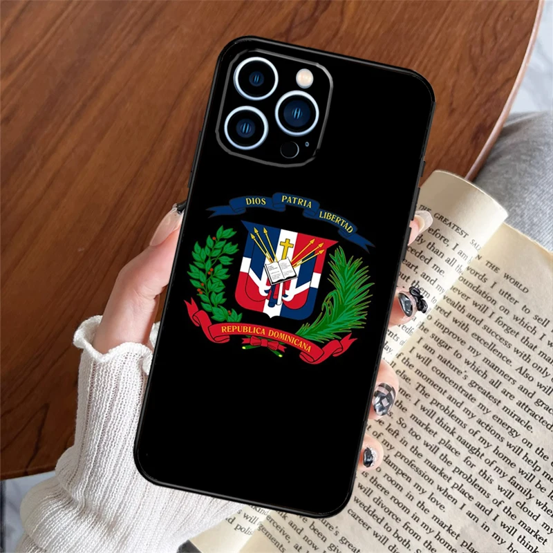 Dominican Republic Flag Phone Case For iPhone 16 15 14 13 12 11 Pro Max 12 13 Mini X XR XS Max 6s 8 7 Plus Cover