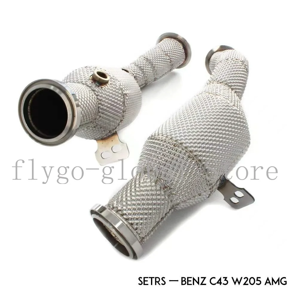 for Mercedes-Benz C43 W205 AMG heat insulation head section through three-way catalytic converter car modification sound wave