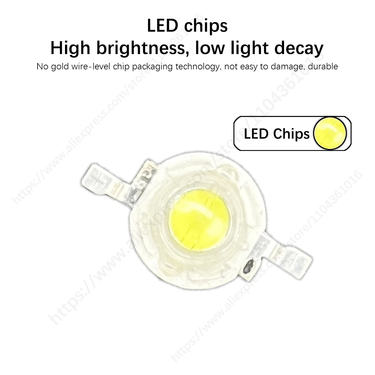 穂軸LEDミニ電球チップ,日曜大工,スポットライトとダウンライト,100-3.2 lm,1w,3w,3.6-1000 v入力,10-個