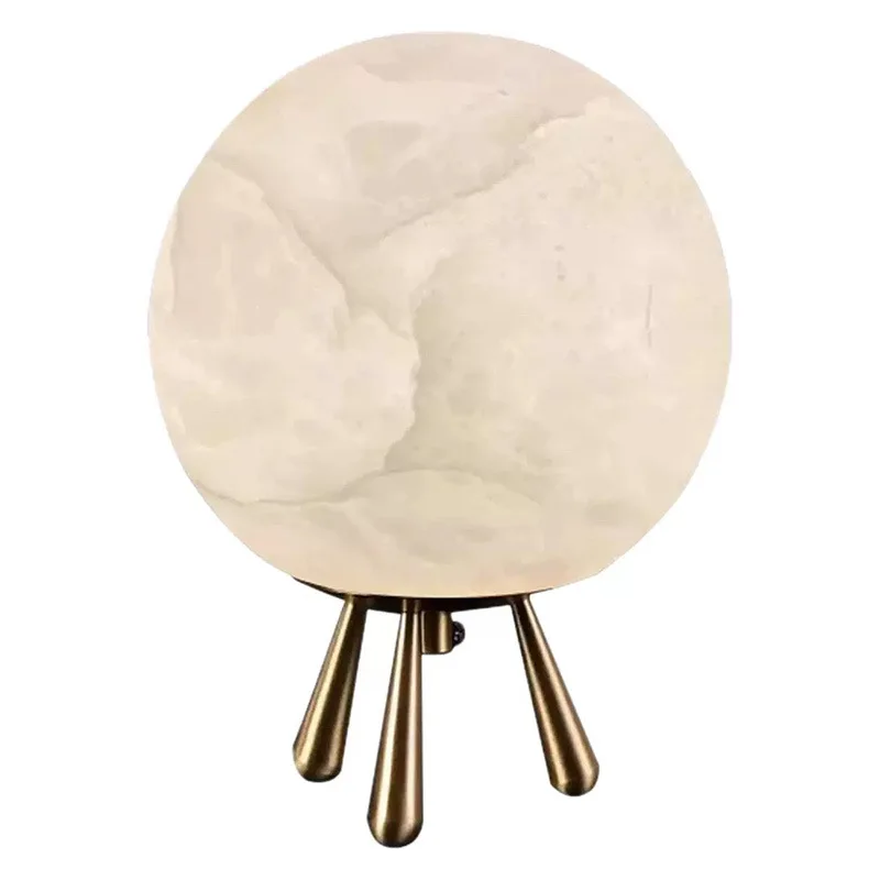 All Copper Marble Bedside Bar Desk Study Desk Simple Designer Creative Personality Decorative Desk Lamp